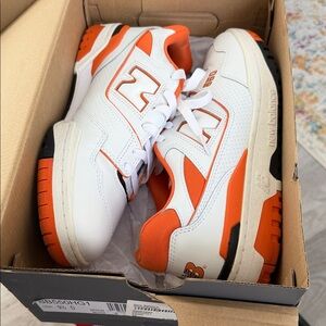 New Balance 550 in White and Orange